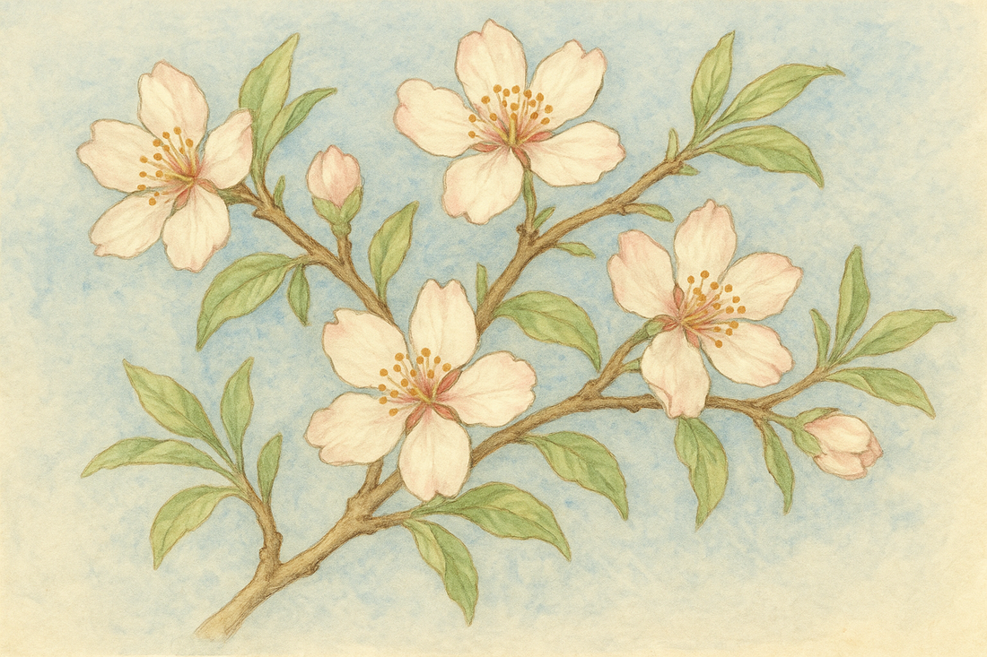 Completino ispirato al Ramo di Mandorlo in fiore - Per Piccini