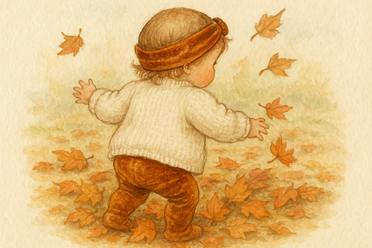 Il nostro nuovo coordinato: cardigan in pura lana baby, leggings e fascia in velluto per bambina - Per Piccini