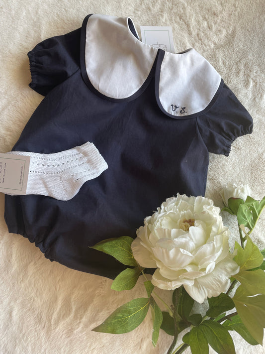 Completino Cerimonia Leone | Pagliaccetto con Colletto Maxi Personalizzabile