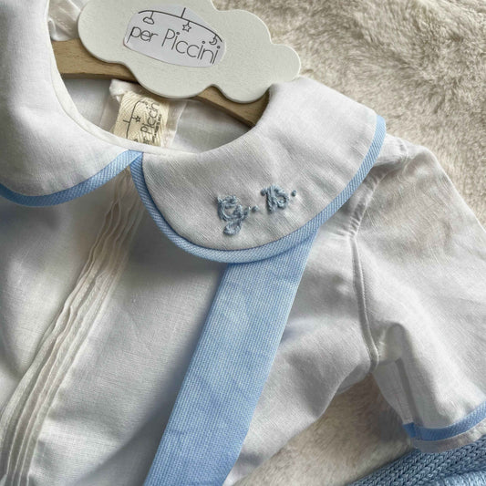 Completino Cerimonia Filippo | Body con Pantaculotte e Bretelle
