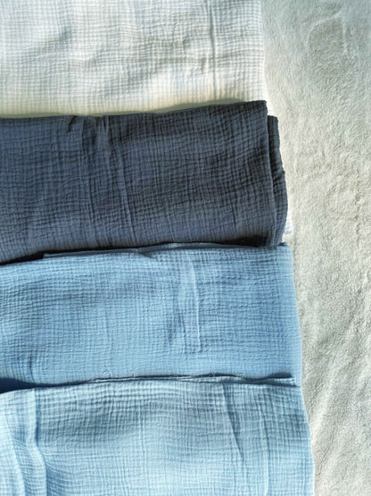 Kit 3 coprifasce kimono in mussola di cotone