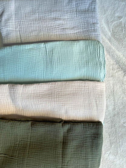 Kit 3 coprifasce kimono in mussola di cotone
