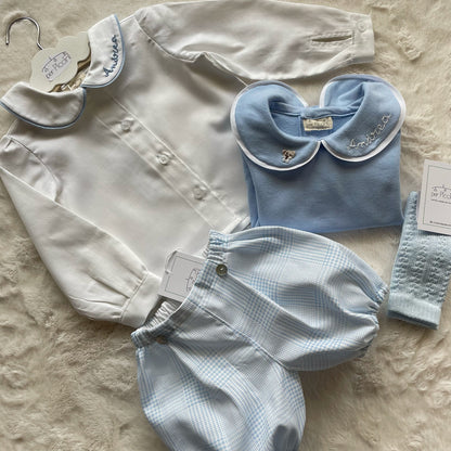 Completino Cerimonia Ludovico | Body o Camicia e Pantaculotte Principe di Galles