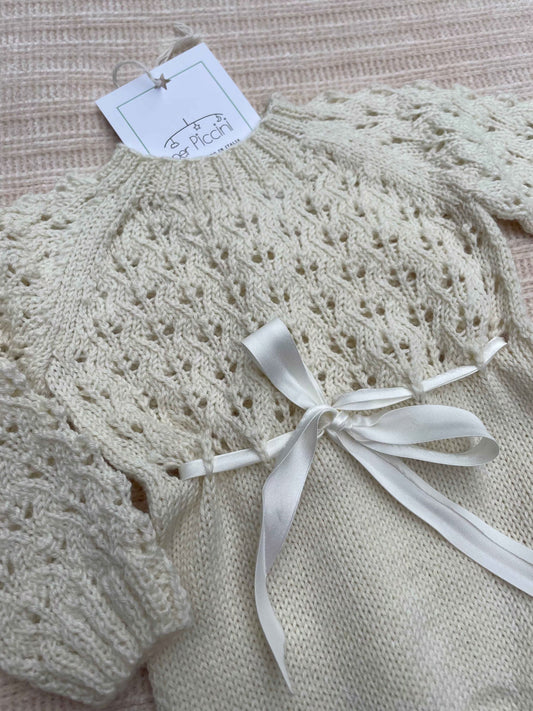 Pagliaccetto traforato in cotone