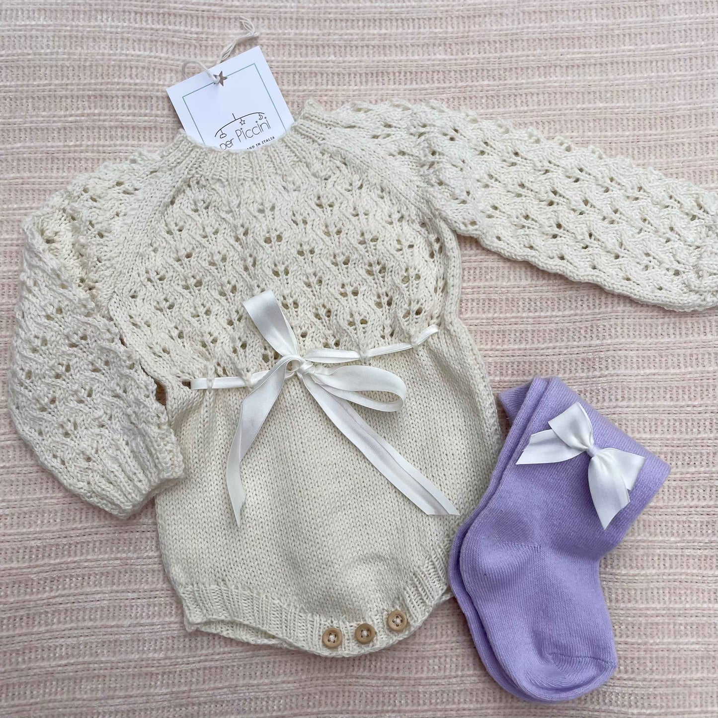 Pagliaccetto traforato in cotone