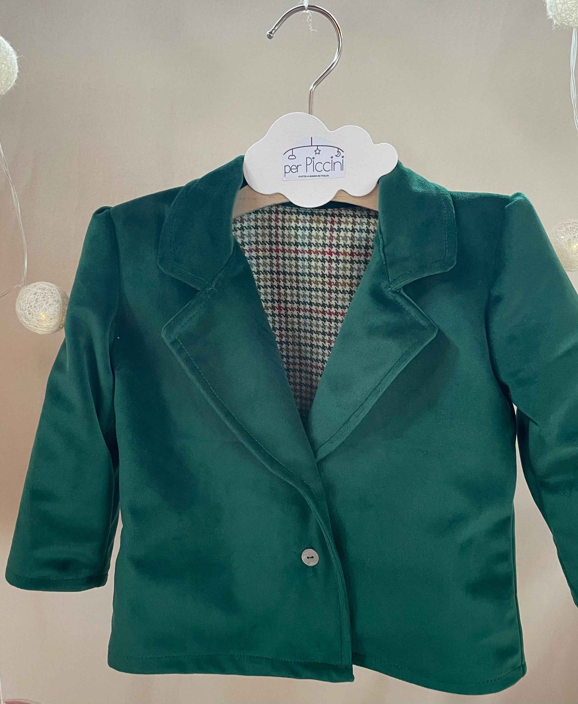 Giacca velluto bambino Natale