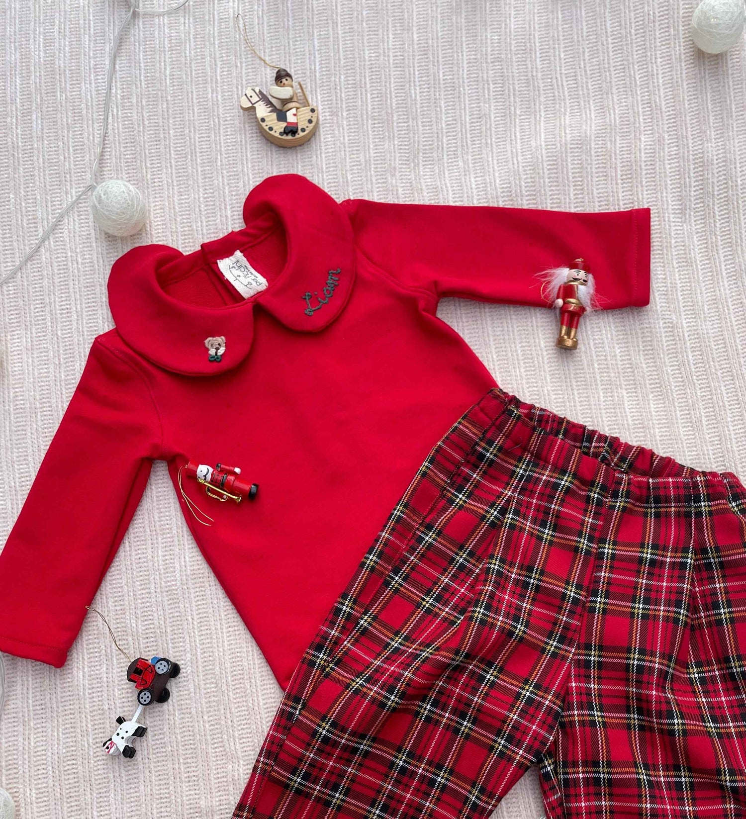 Pantaloni tartan pences bambino