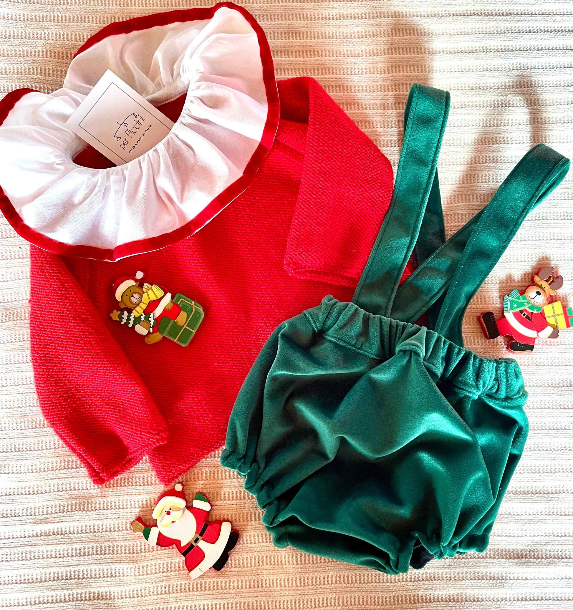 Maglioncino lana con colletto volant velluto