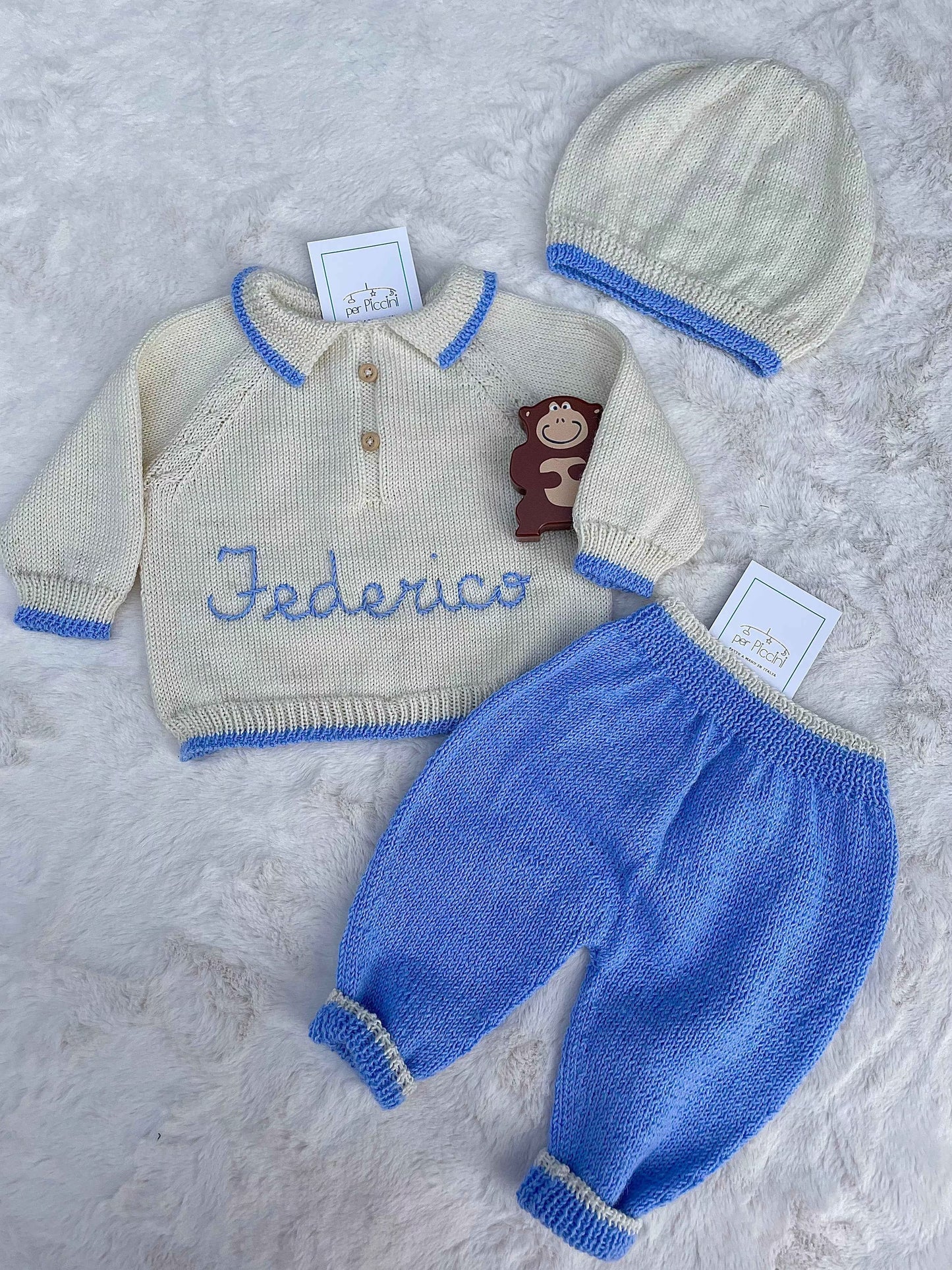 Completino personalizzabile "Coccole" in cotone