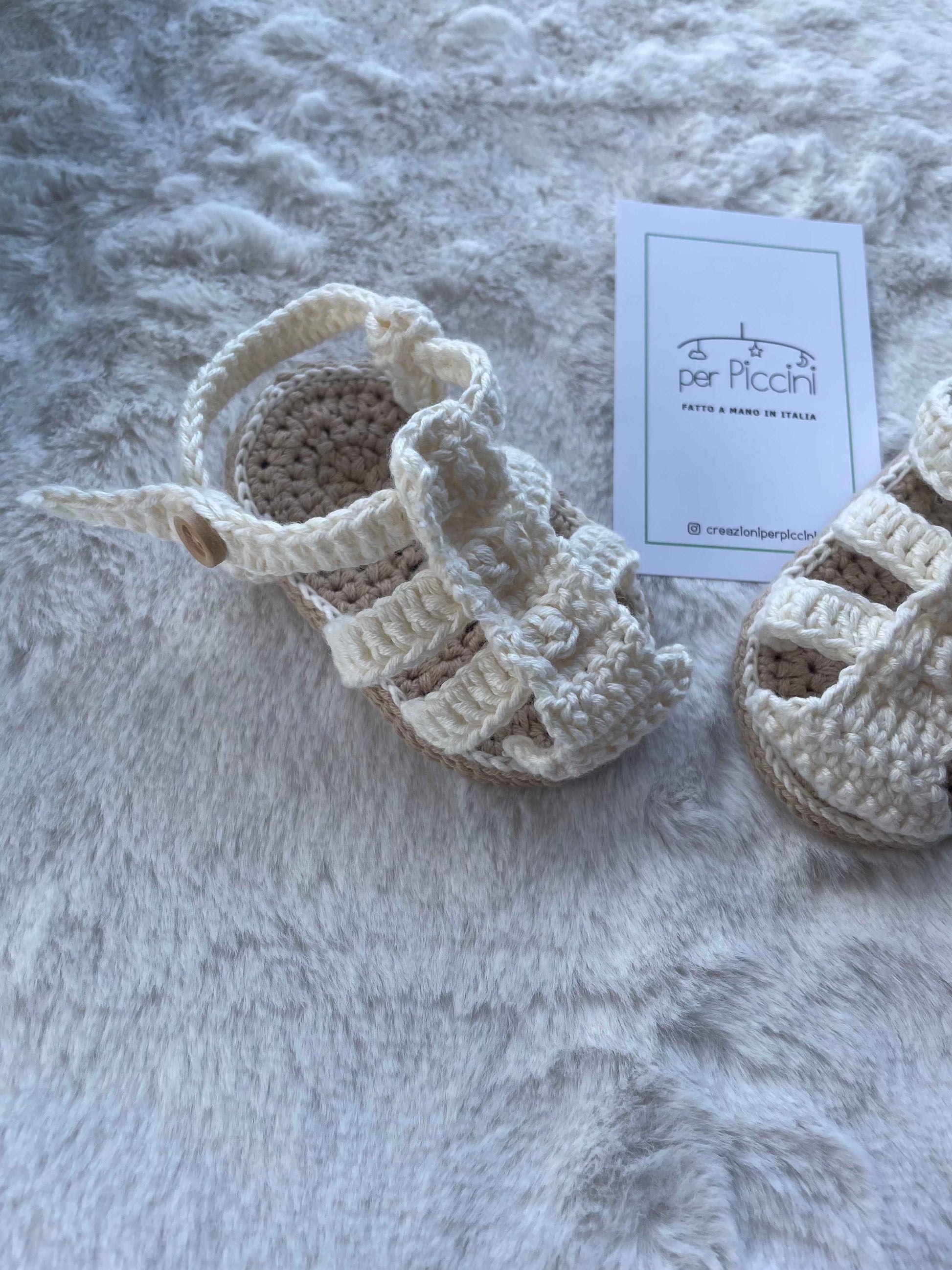 Sandaletti "incrocio" in cotone