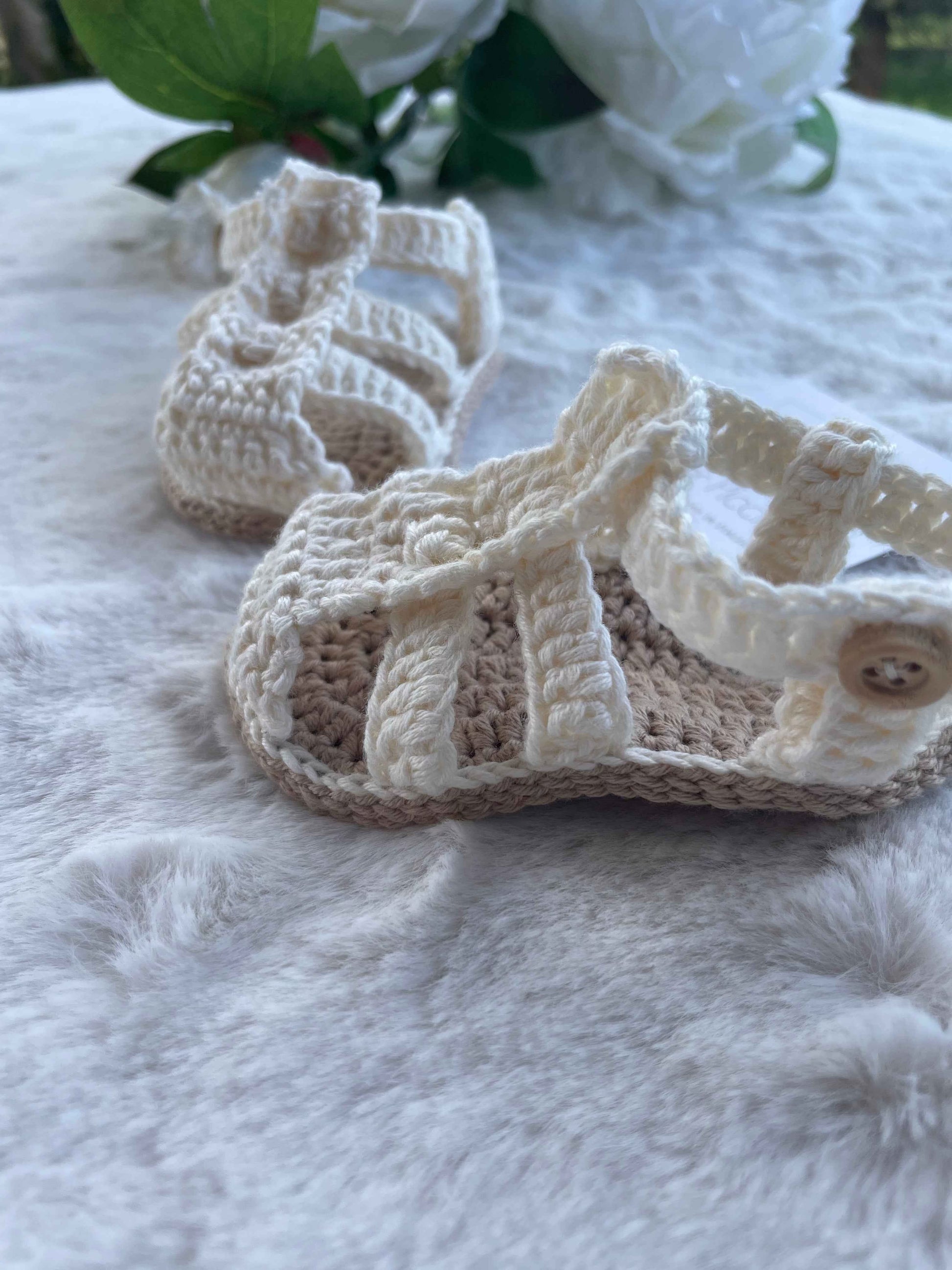 Sandaletti "incrocio" in cotone