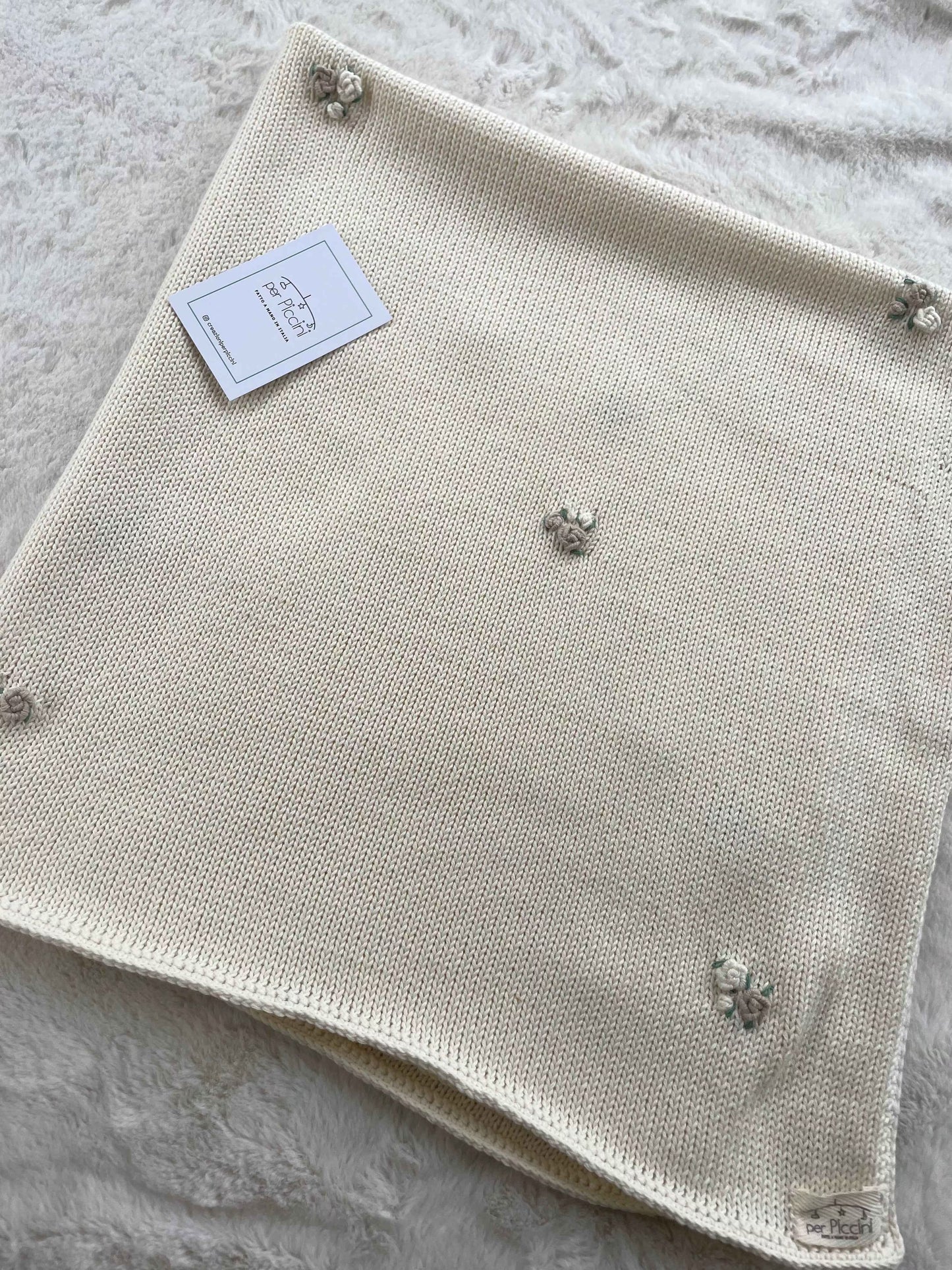 Copertina "Roselline" in cotone