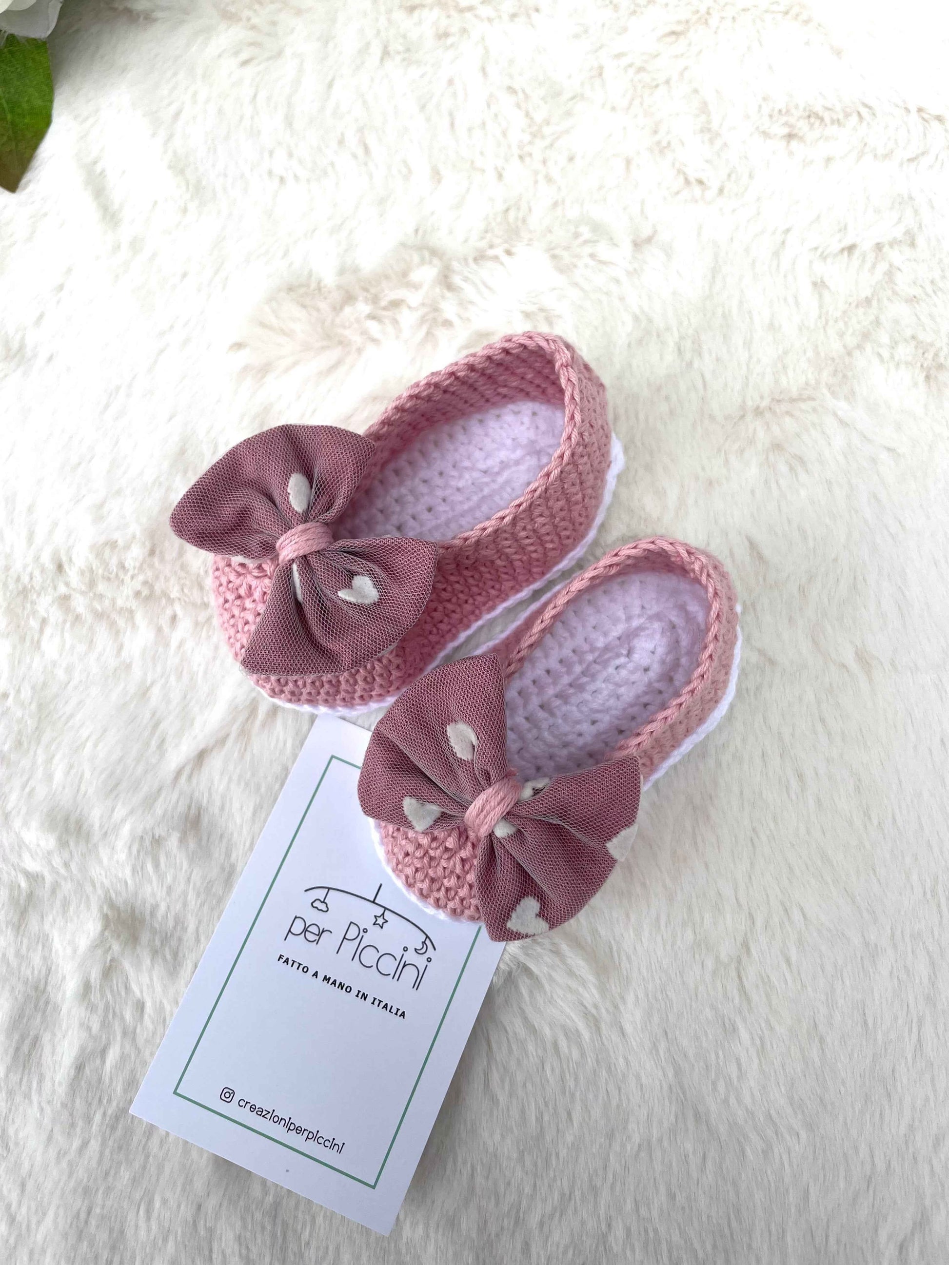 Ballerine "Cuoricini" in cotone