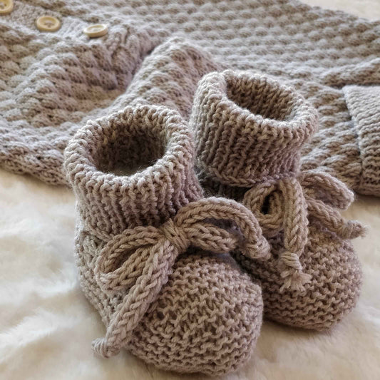 Scarpine da culla in cotone