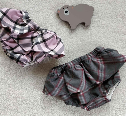 Coulotte tartan volant bambina