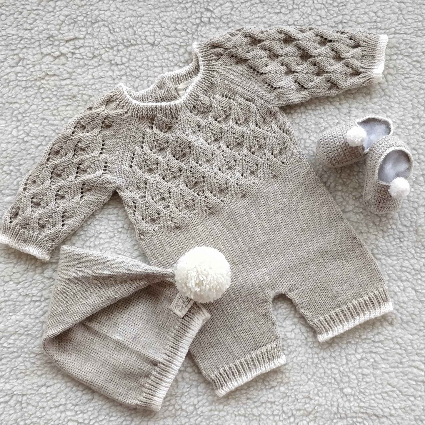 Completino personalizzabile "Foglie" in cotone