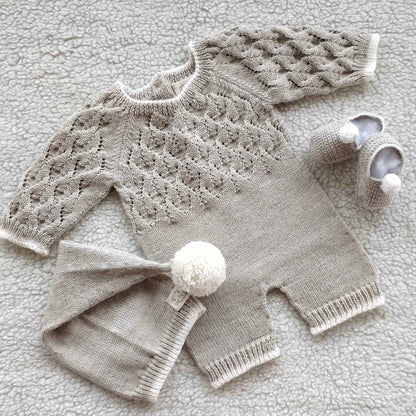 Completino personalizzabile "Foglie" in cotone