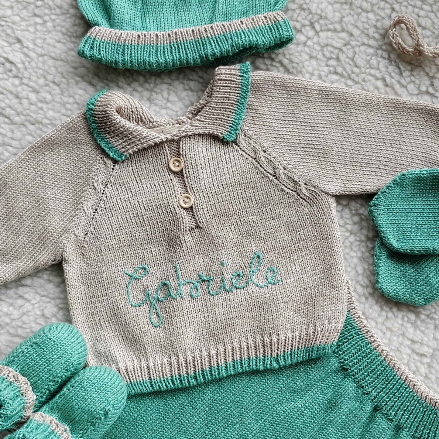 Completino personalizzabile "Coccole" in cotone