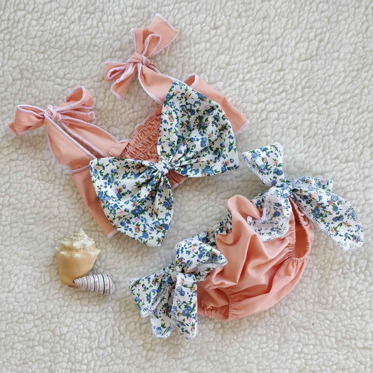 Costumino da bambina due pezzi "Fiocco"