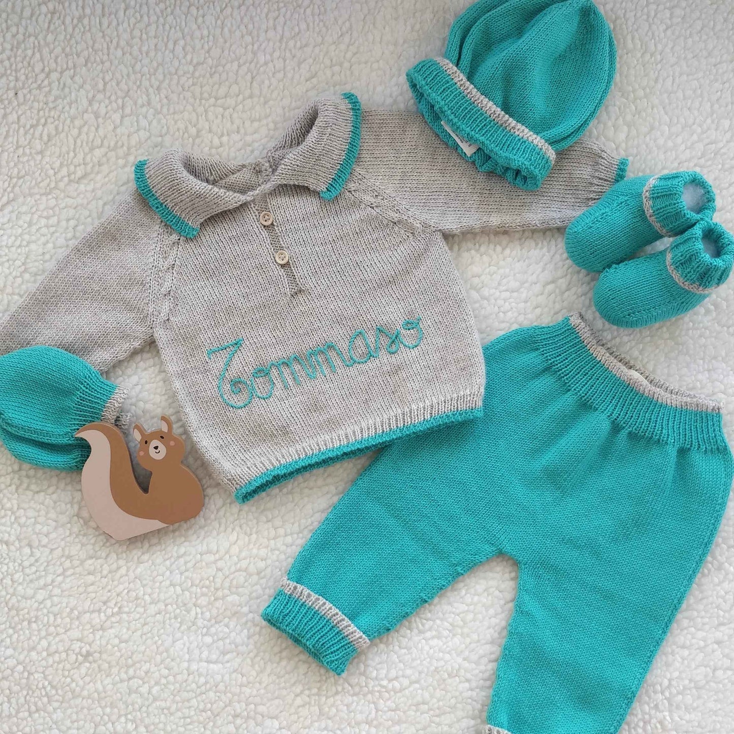 Completino personalizzabile "Coccole" in cotone