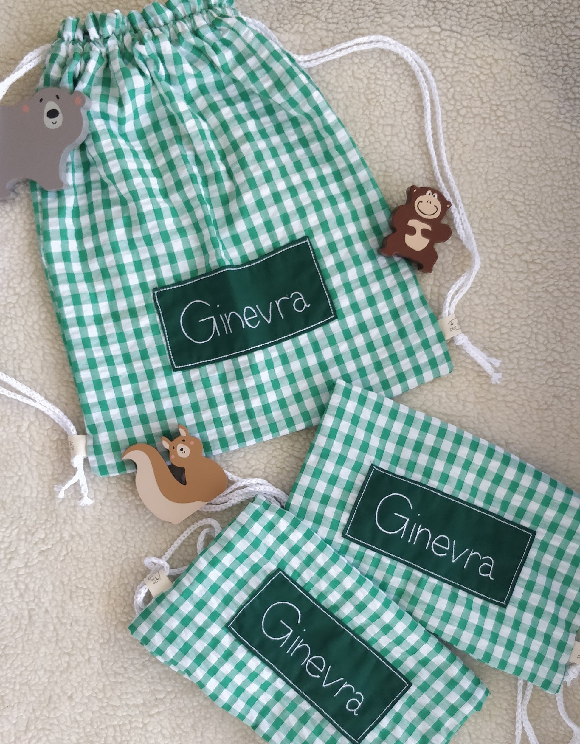 Sacche con nome ricamato - Per Piccini