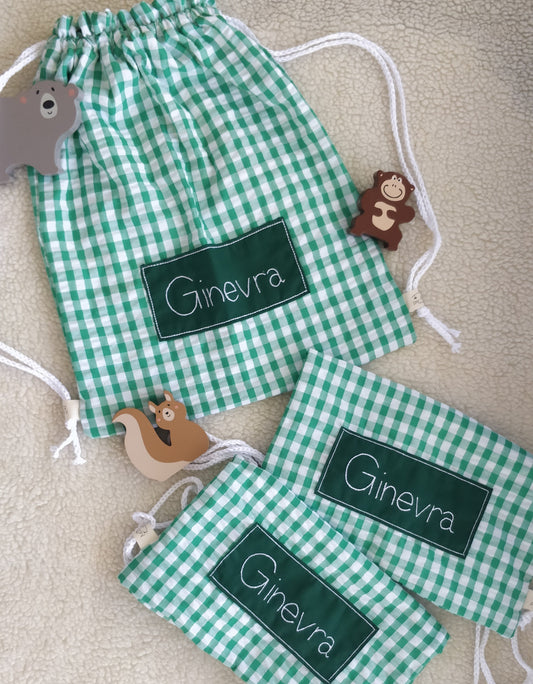 Sacche con nome ricamato - Per Piccini