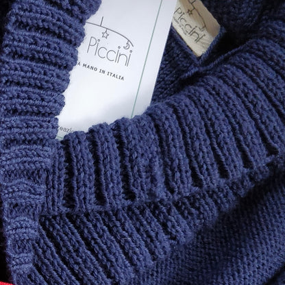 Cardigan doppiopetto in lana baby - Per Piccini