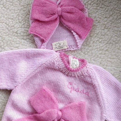 Completino personalizzabile "Fiocco" in cotone