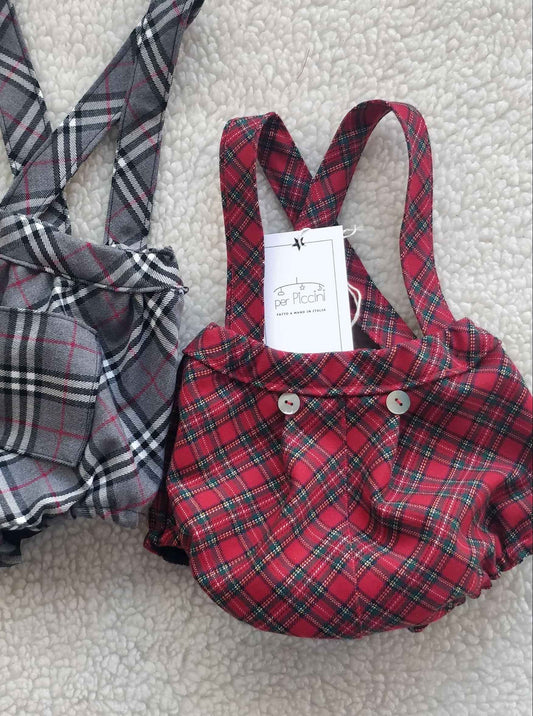 Culotte con bretelle di Natale