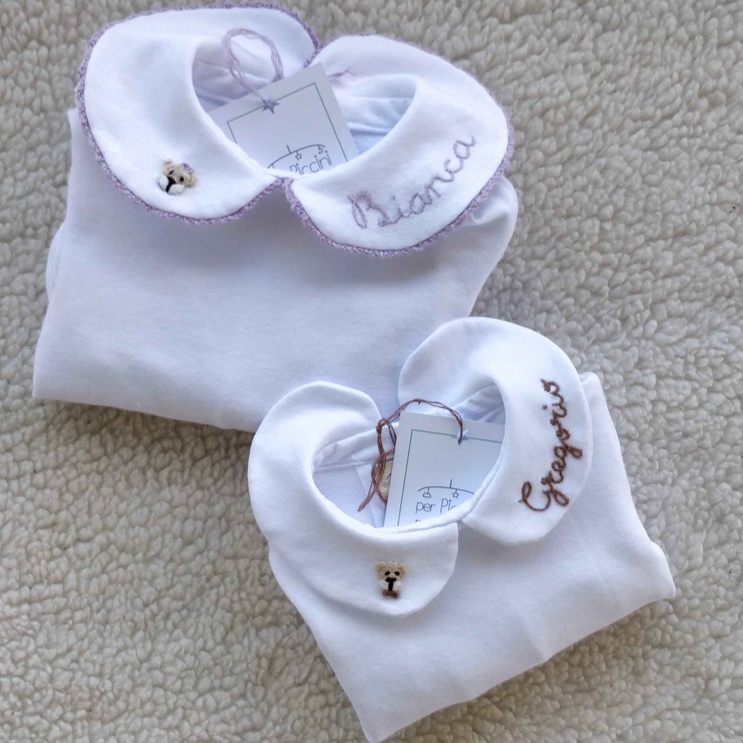 3 Polo a maniche corte personalizzate baby