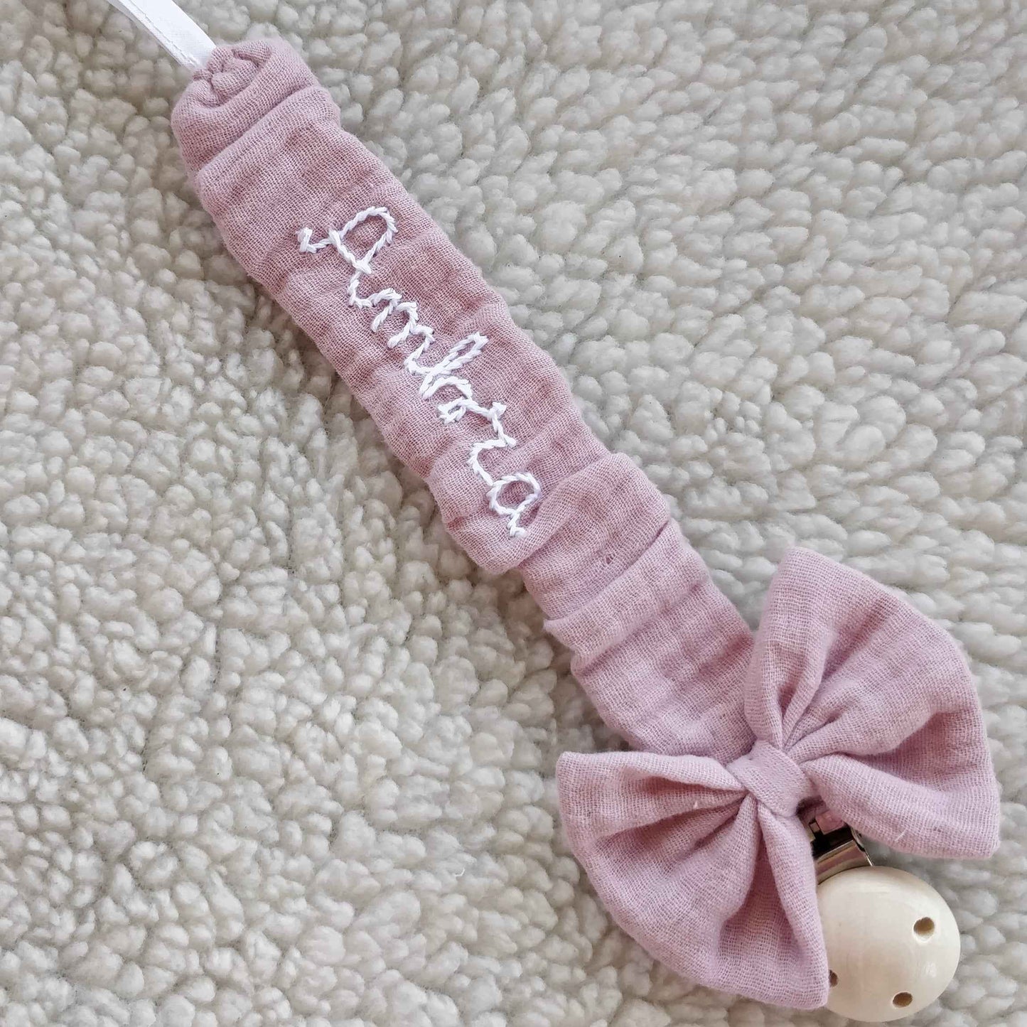 Catenella portaciuccio con fiocco