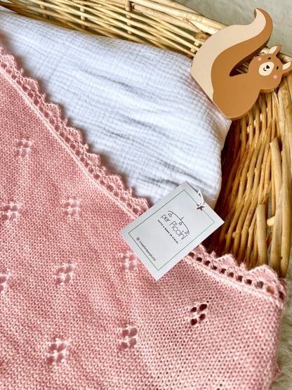 Copertina "Pointoille" in lana baby - Per Piccini