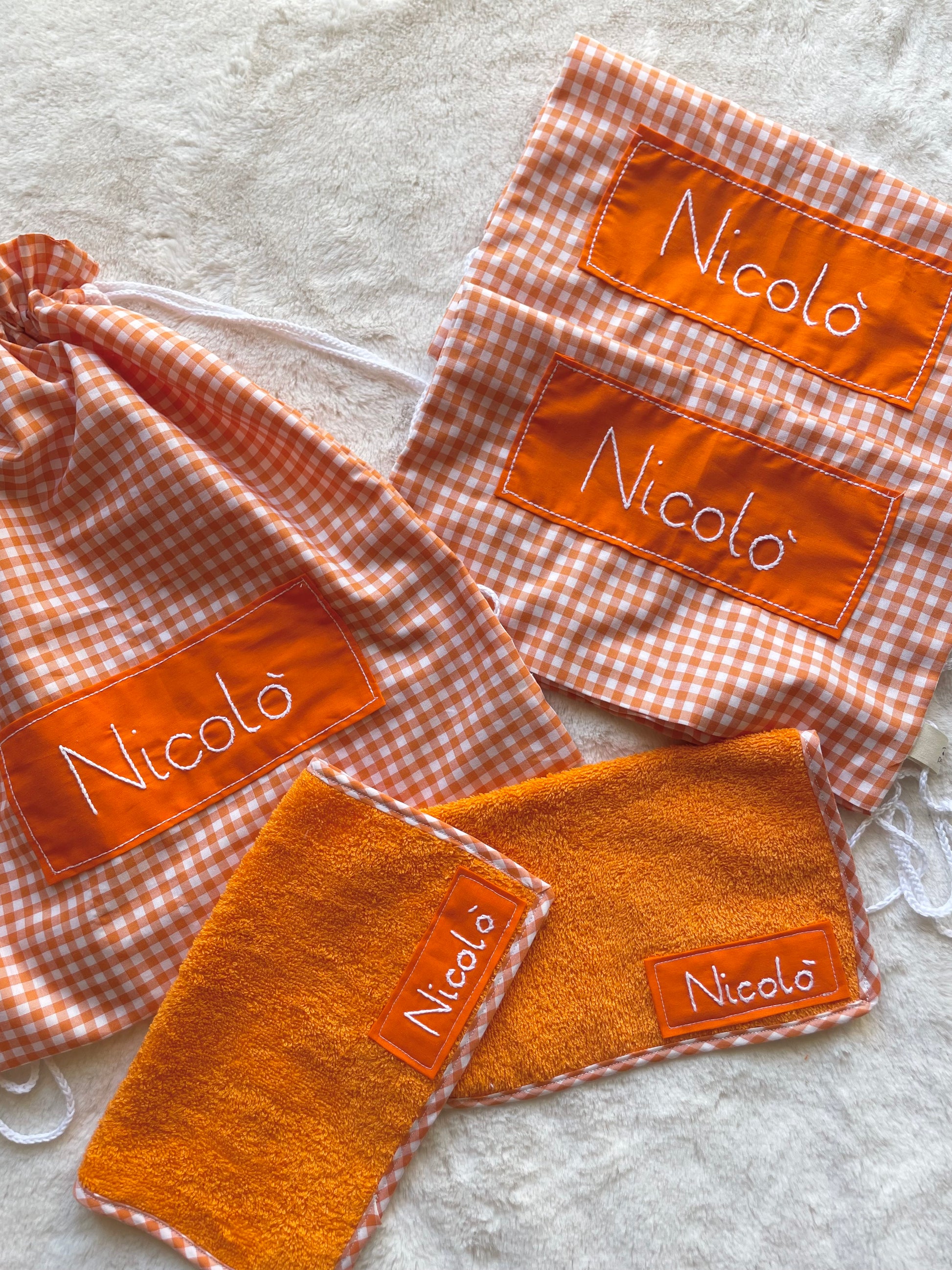 Sacche con nome ricamato - Per Piccini