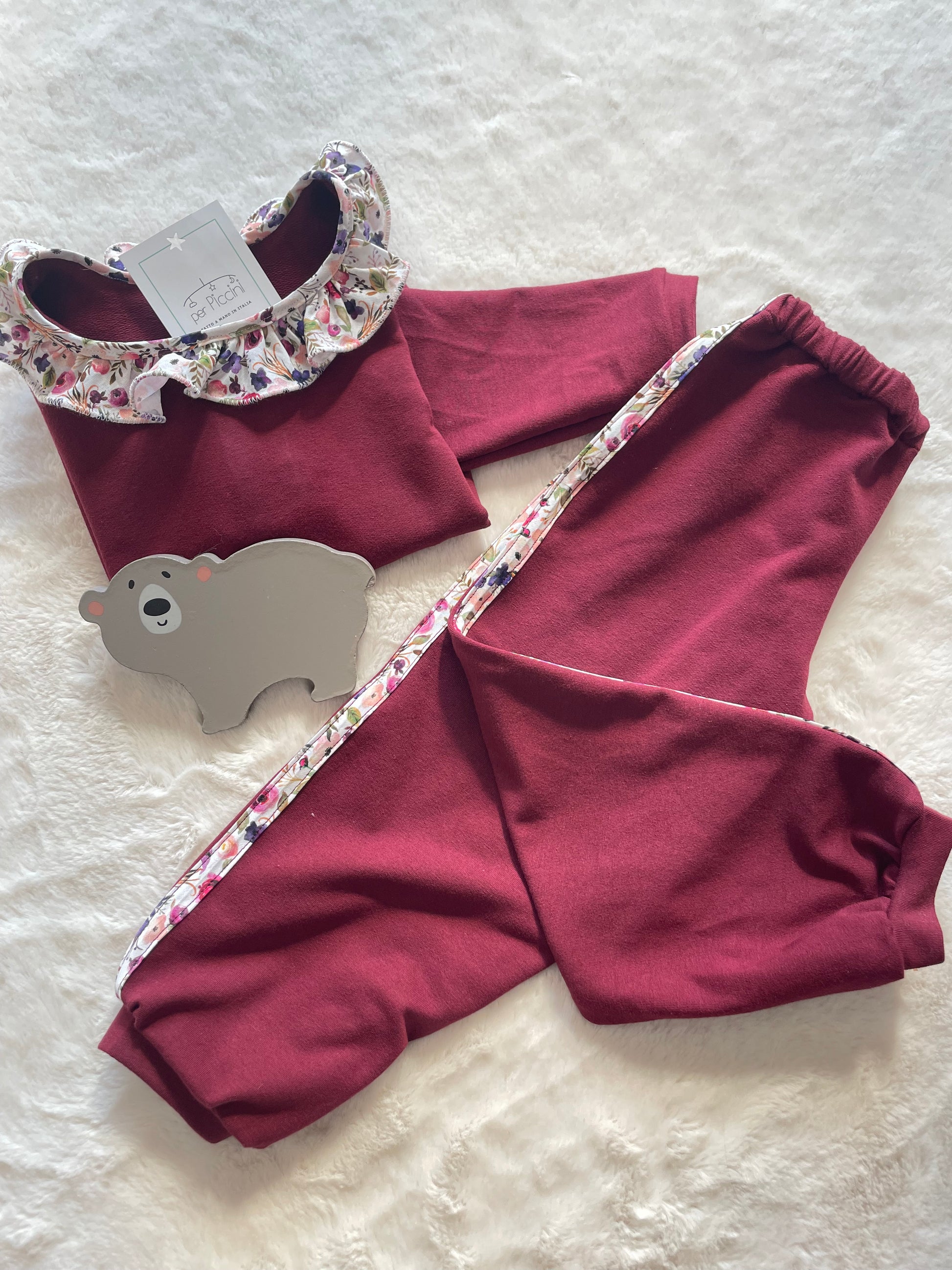 Tuta con collo arricciato - Per Piccini