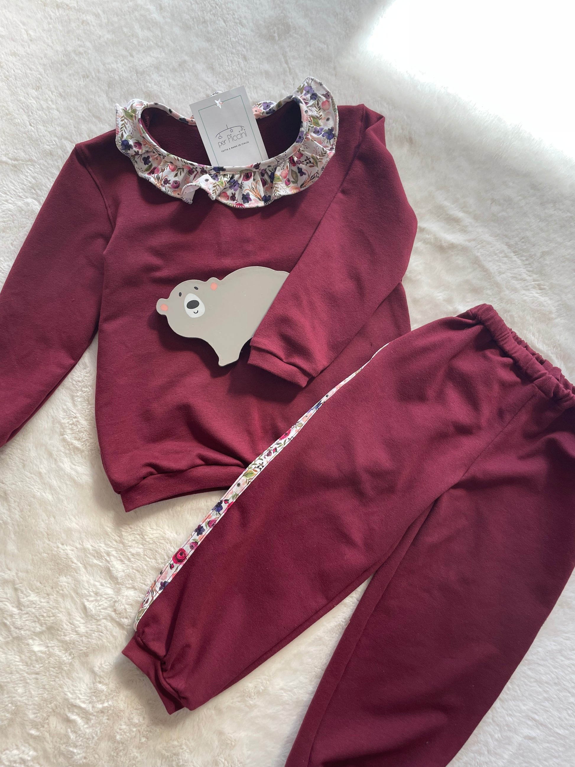 Tuta con collo arricciato - Per Piccini