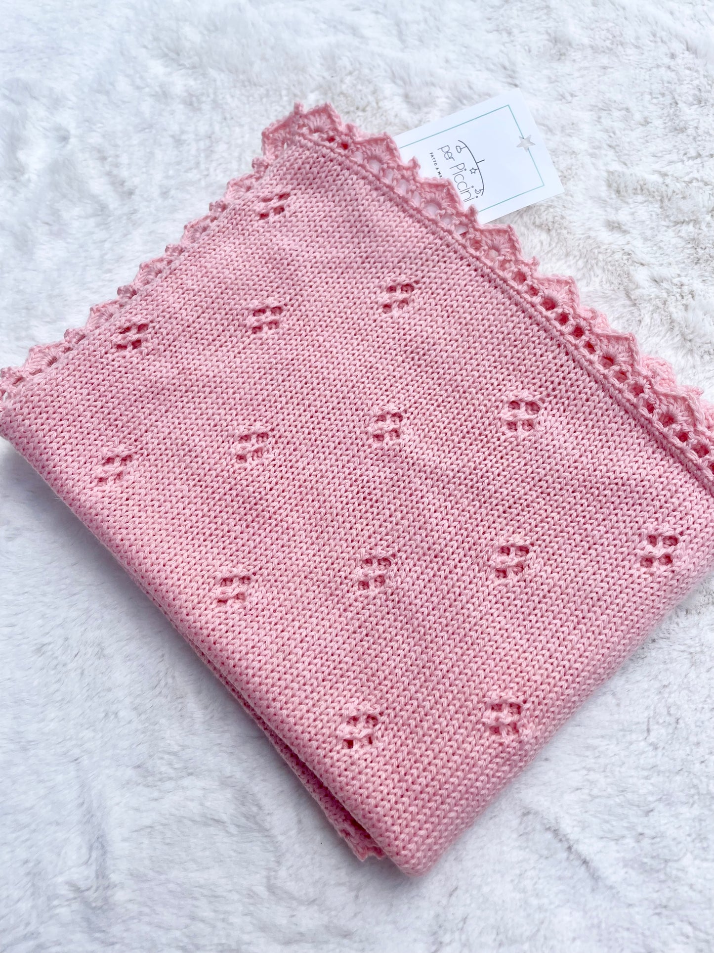 Copertina "Pointoille" in lana baby - Per Piccini