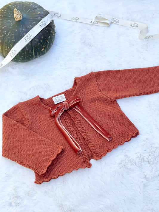 Cardigan "Fiocchetto" in lana baby - Per Piccini