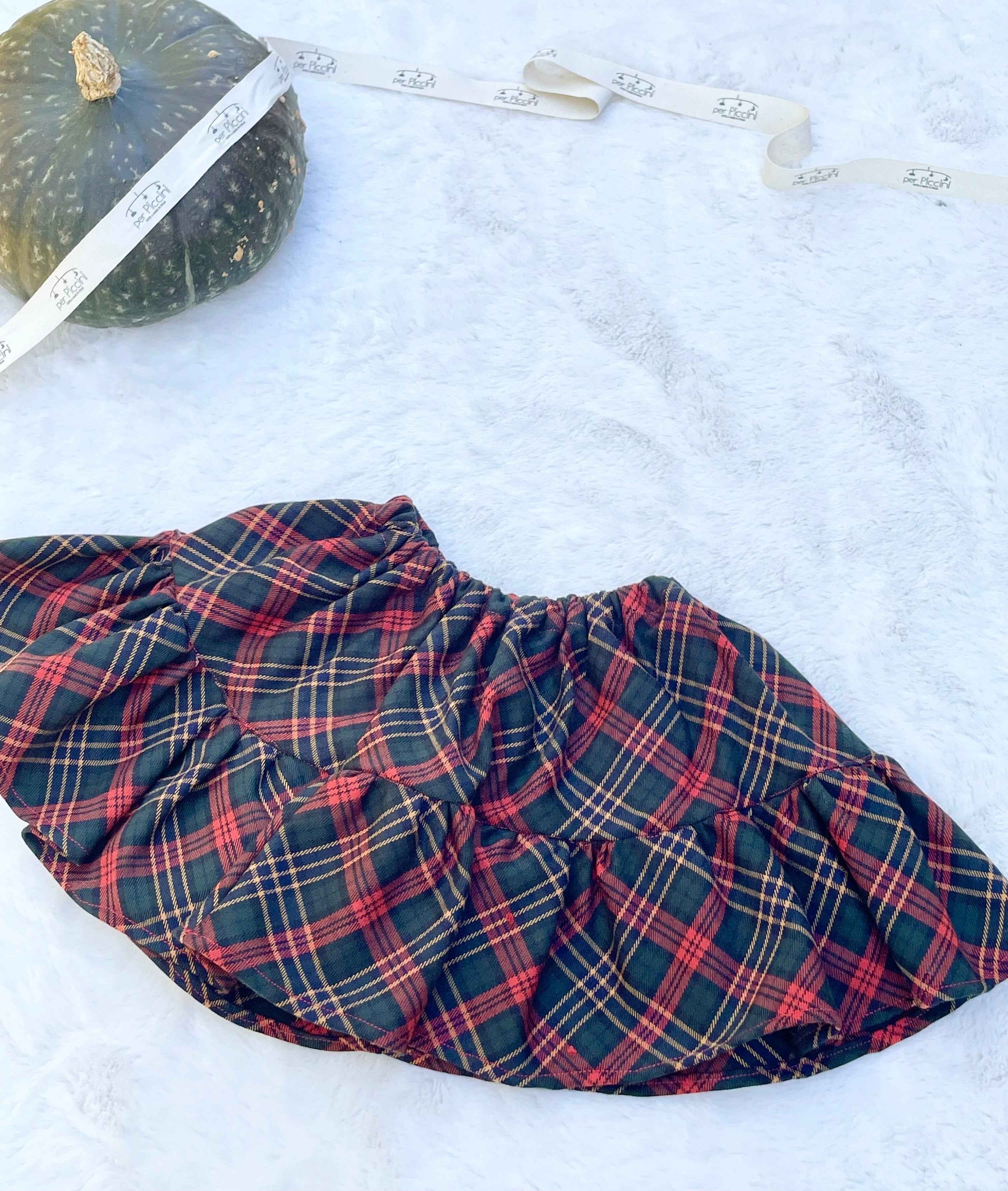 Gonna twirl in tartan bambina