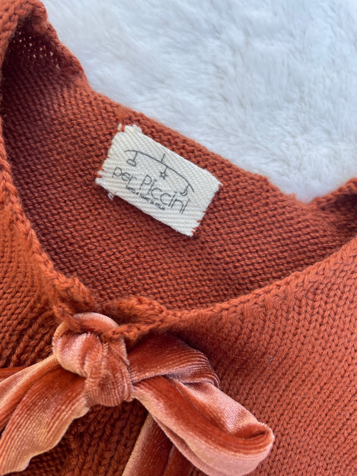 Cardigan "Fiocchetto" in lana baby - Per Piccini