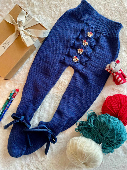 Ghettine con orsetti in lana baby