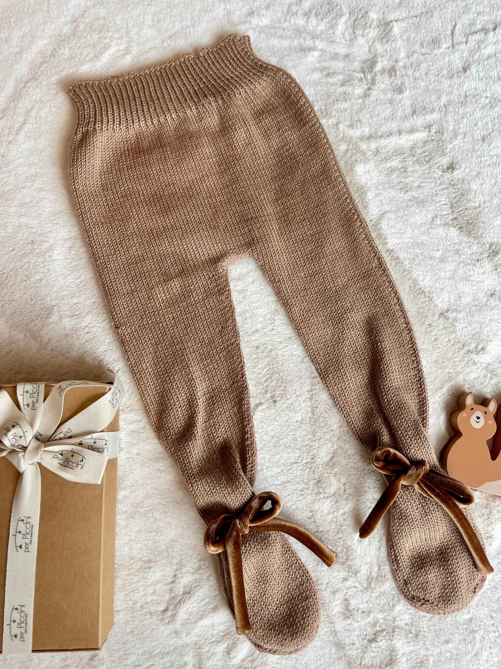 Ghettine con fiocchetti in velluto