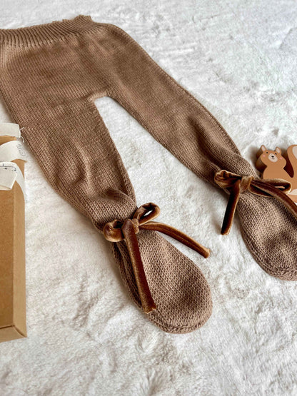 Ghettine con fiocchetti in velluto