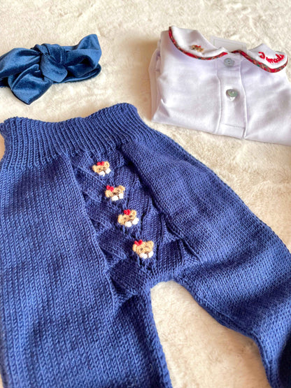 Ghettine con orsetti in lana baby