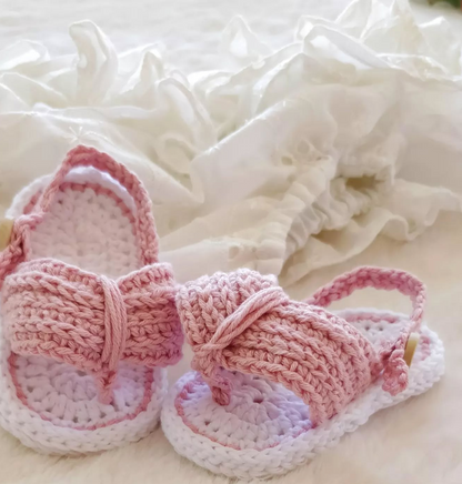 Infradito crochet in cotone