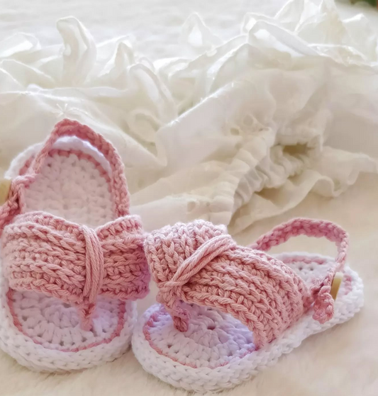 Infradito crochet in cotone