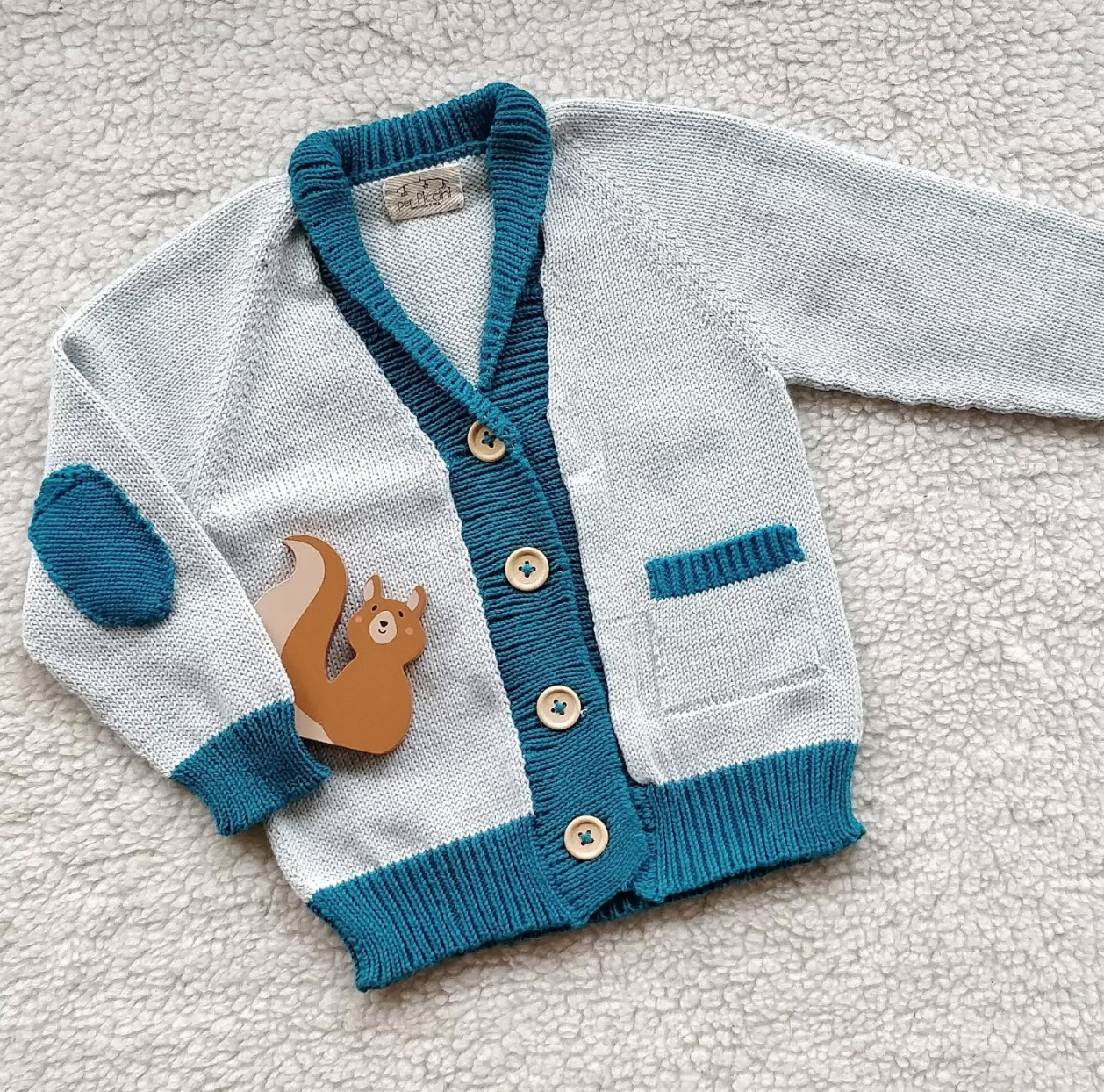 Cardigan mini-gentleman in cotone - Per Piccini
