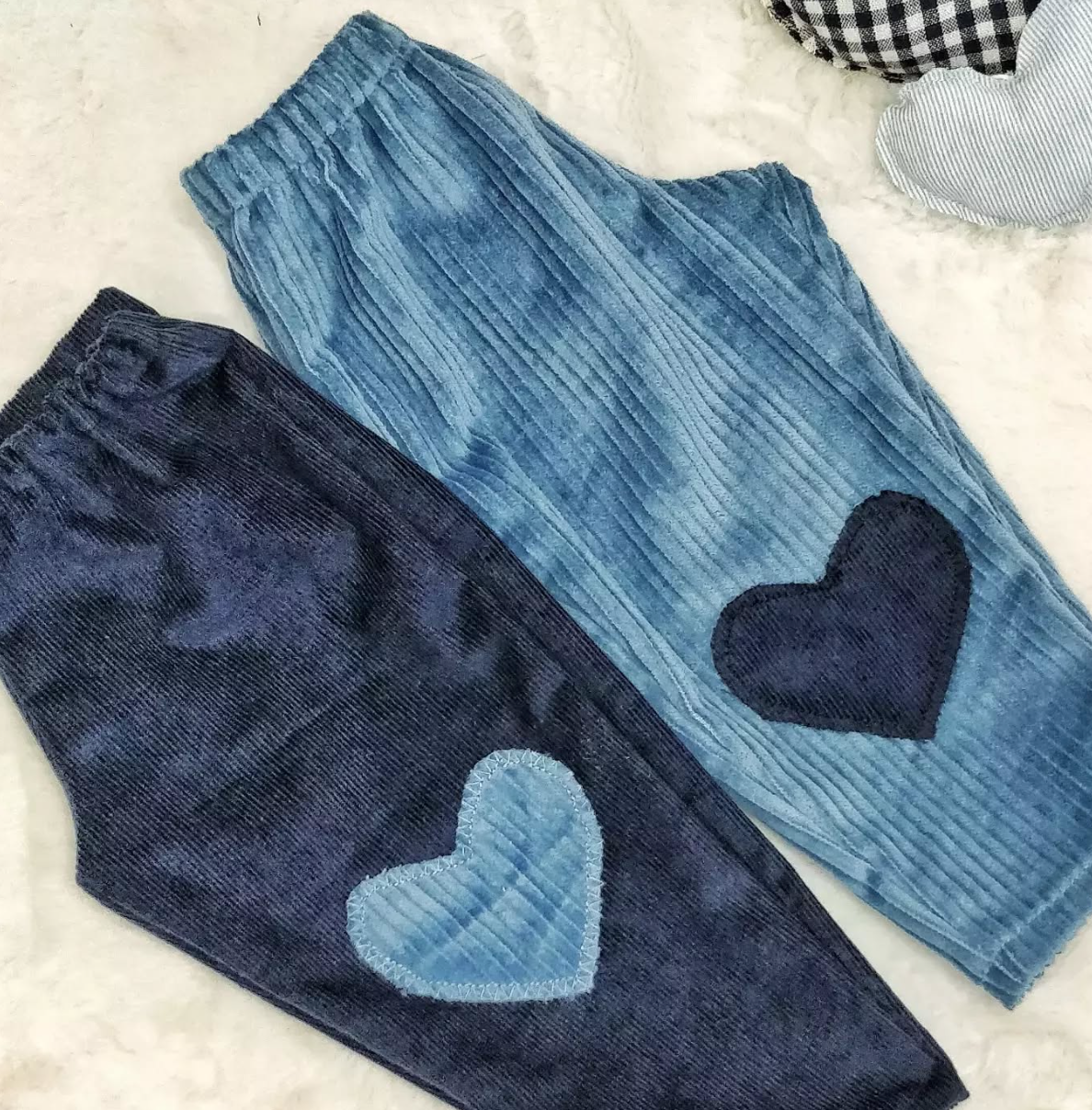 Pantaloni "Love" in velluto