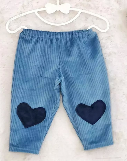 Pantaloni "Love" in velluto