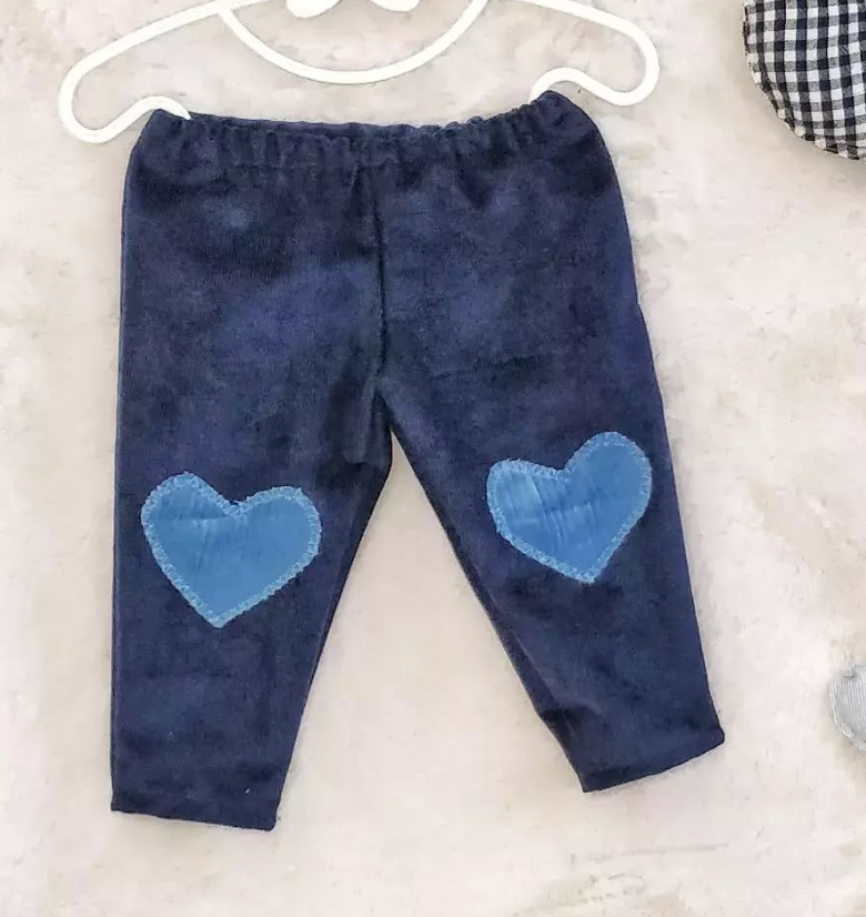 Pantaloni "Love" in velluto