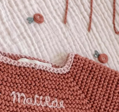 Completino personalizzabile "Fiore" in cotone
